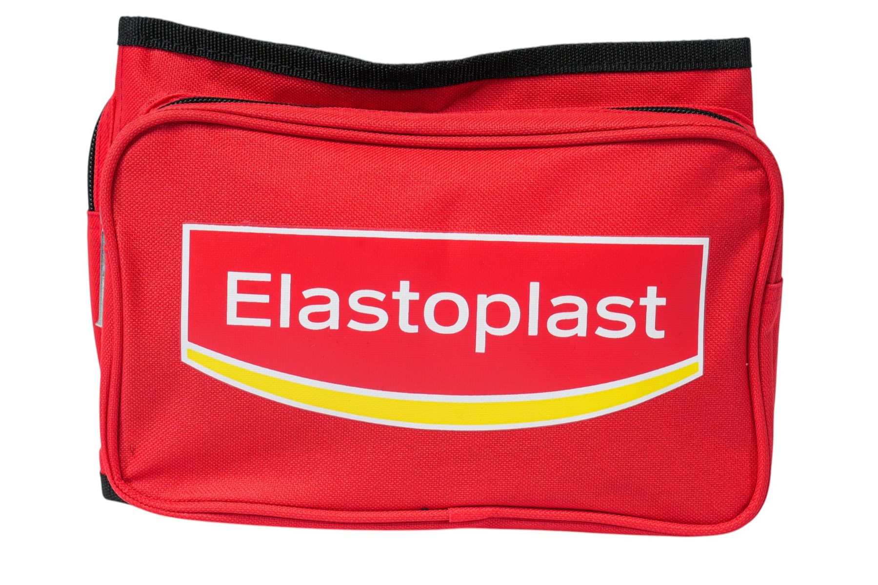 Red Elastoplast bum bag shot front-on