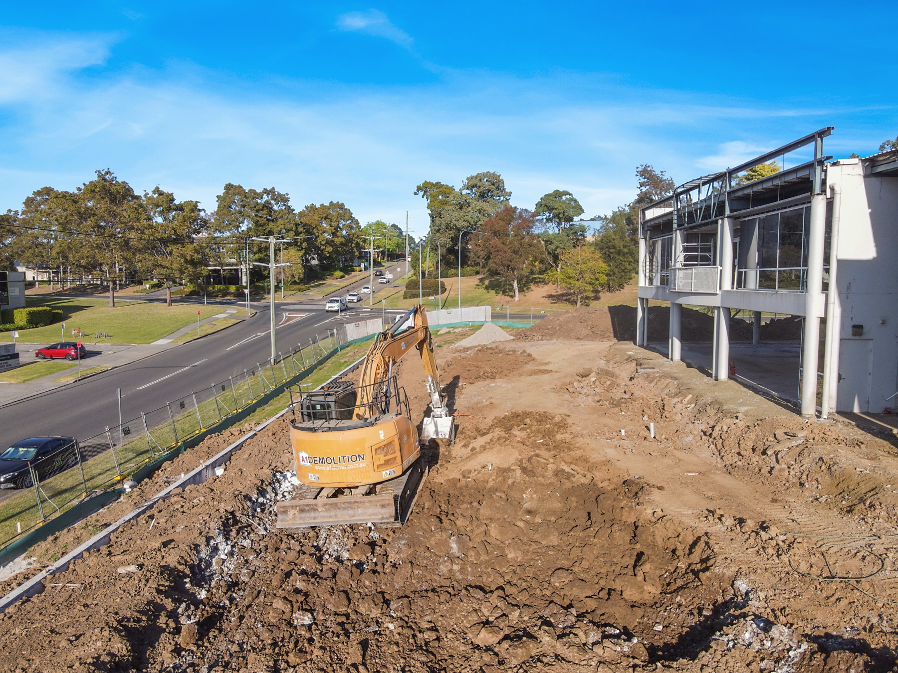 Site Prep for New Development, Castle Hill