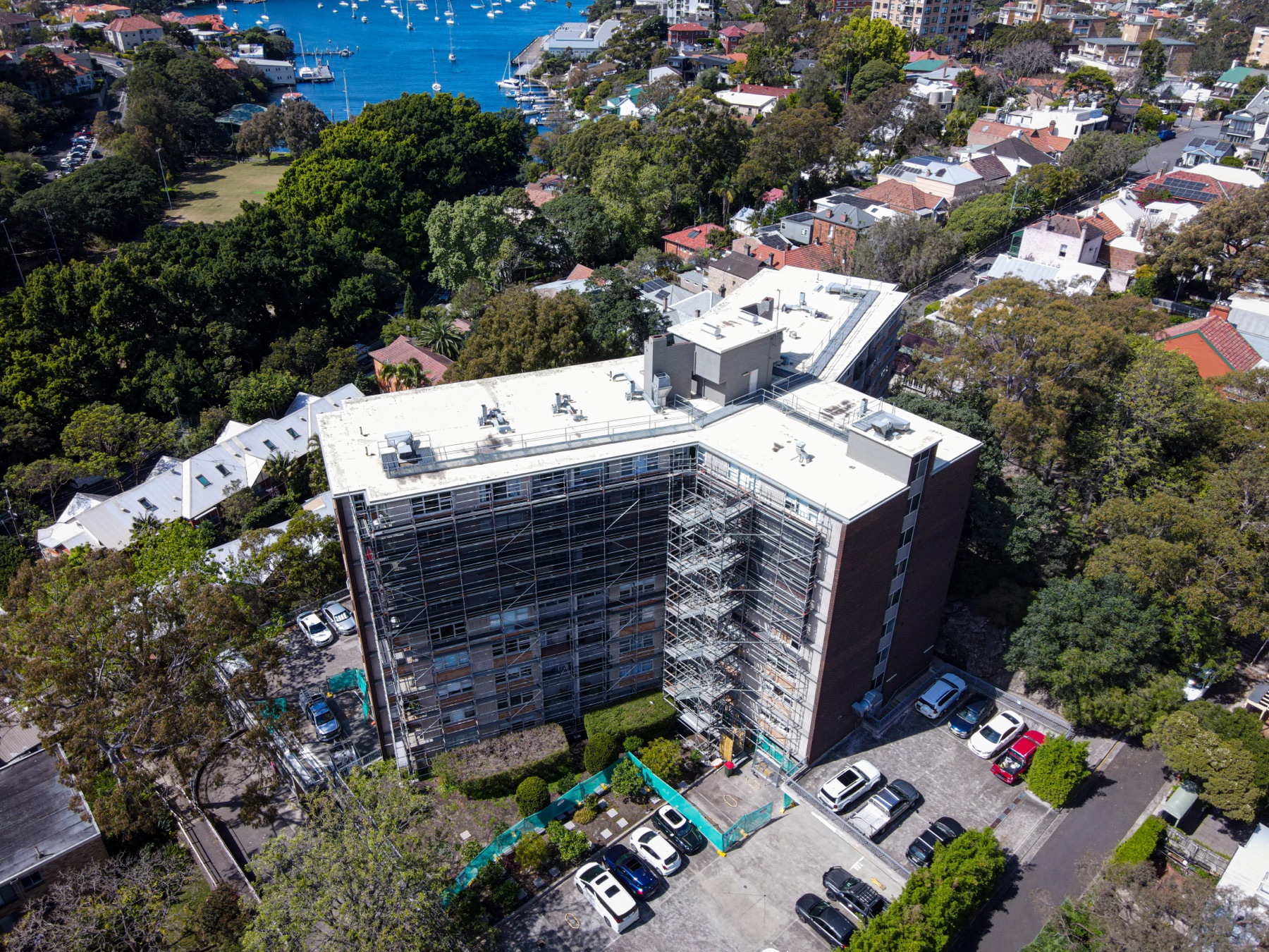 High-Rise Scaffold, Sydney Harbour Views, North Sydney
